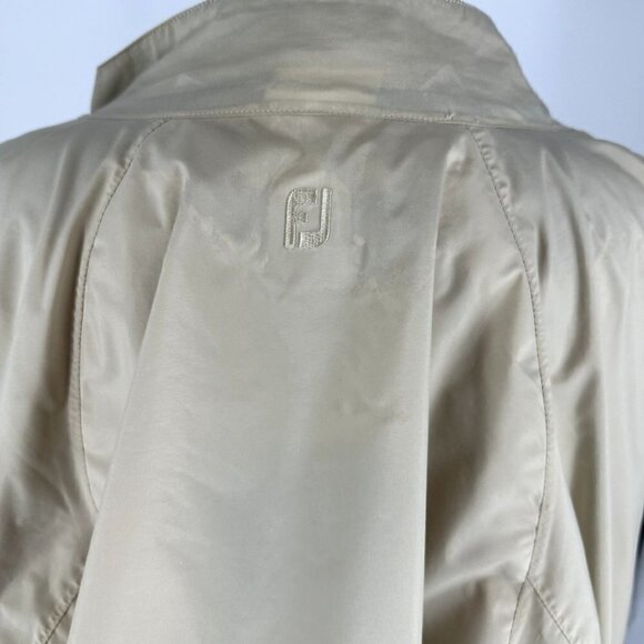 Women's DryJoys by FootJoys Tan Button and Zipper Coat Size Medium - Picture 5 of 14